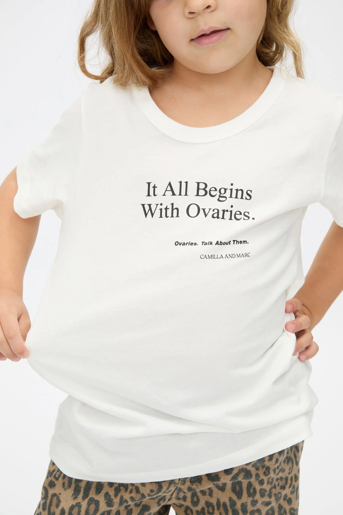 It All Begins With Ovaries Kids Tee - Image 3