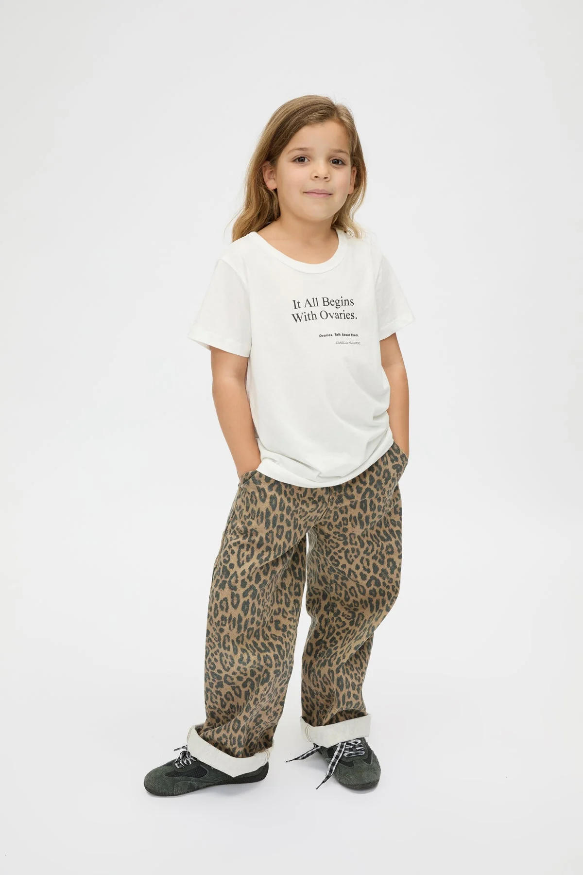 It All Begins With Ovaries Kids Tee - Image 5