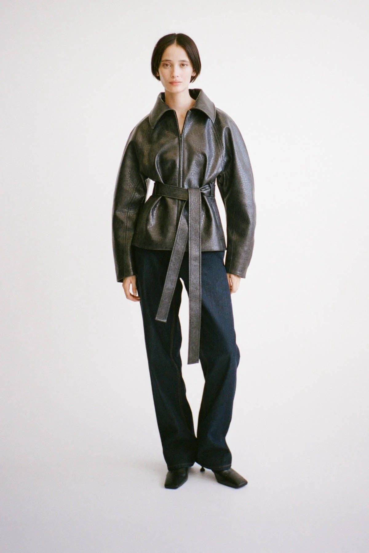 Oreno Croc Belted Jacket - Image 8